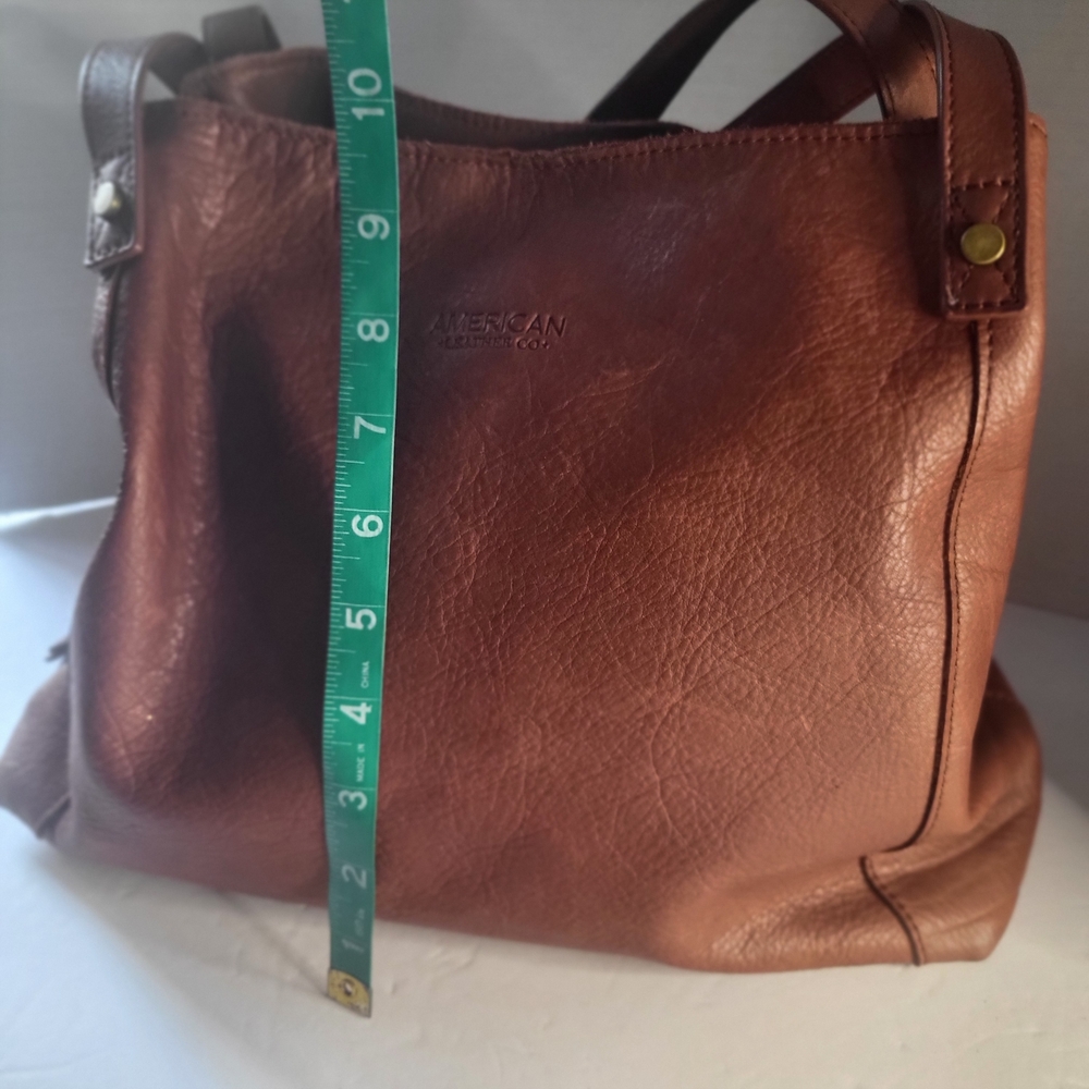 American Leather Co. Classic Brown Shoulder Bag - Picture 11 of 15